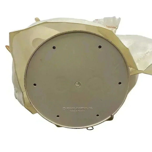 Rennoc Motion Animated Blonde Christmas Angel Illuminated Candle Gold Wings - Picture 6 of 6